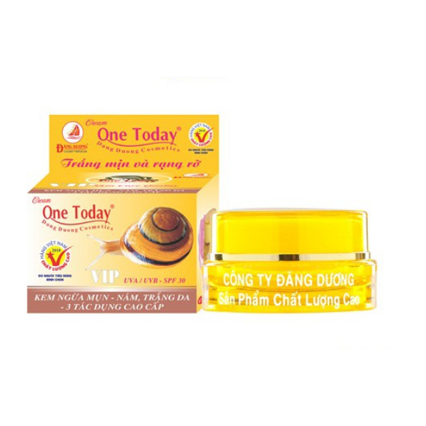 Kem ốc sên one today ngừa mụn xóa nám trắng da 3 tác dụng