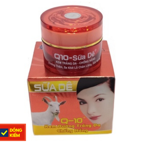 KEM Q10 SỮA DÊ TRẮNG DA - CHỐNG NẮNG - CHỐNG THÂM - SE KHÍT LỖ CHÂN LÔNG (12G)