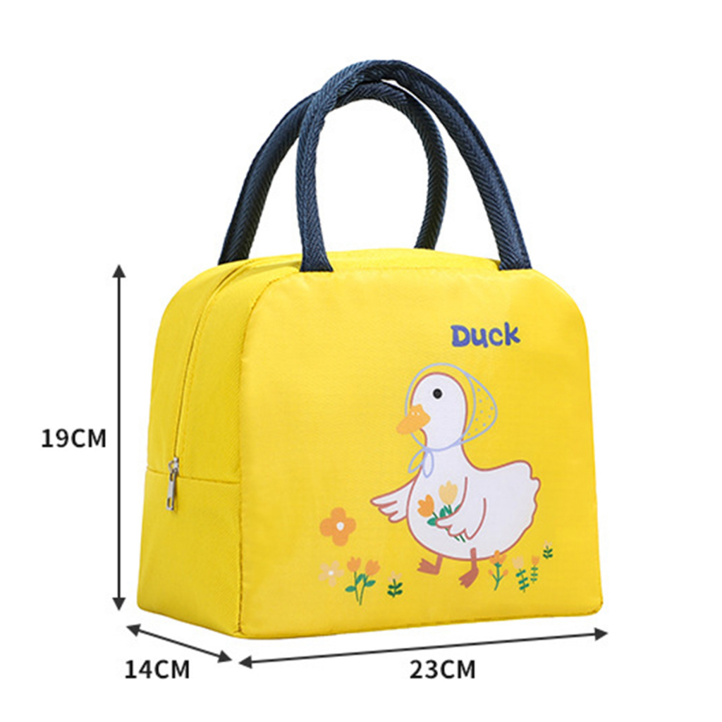 Túi đựng hộp cơm giữ nhiệt phong cách dễ thương, họa tiết hoạt hình | MITABAG GN03