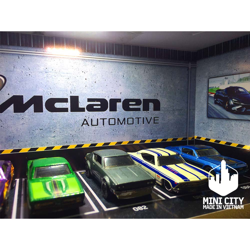 Hộp để xe mô hình 1/64 có đèn led