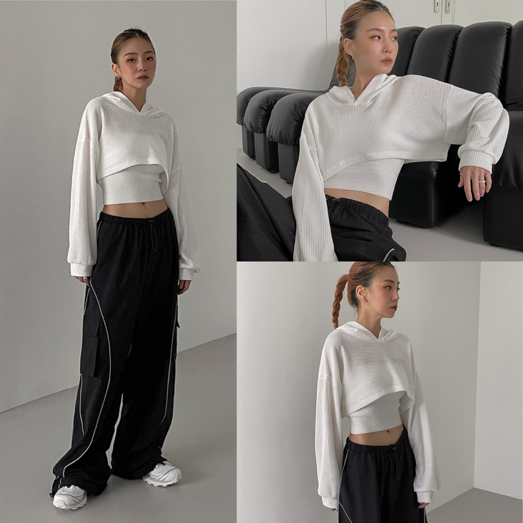 Áo ống BLACKUP Bunny Deal Knit Ribbed Tube Top