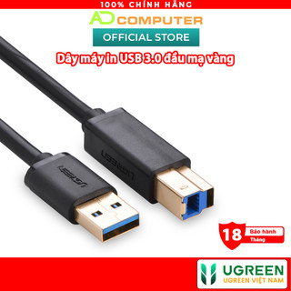 Dây máy in usb 3.0 đầu mạ vàng, dài từ 1-2m ugreen us210