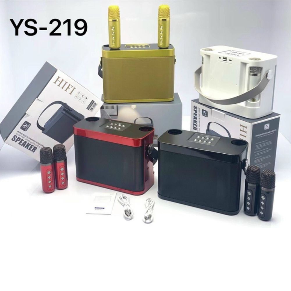 Loa karaoke YS-219, âm thanh sống động, micro hút giọng, bass cực căng, thoả sức làm ca sĩ ngay tại nhà - BH 12 tháng