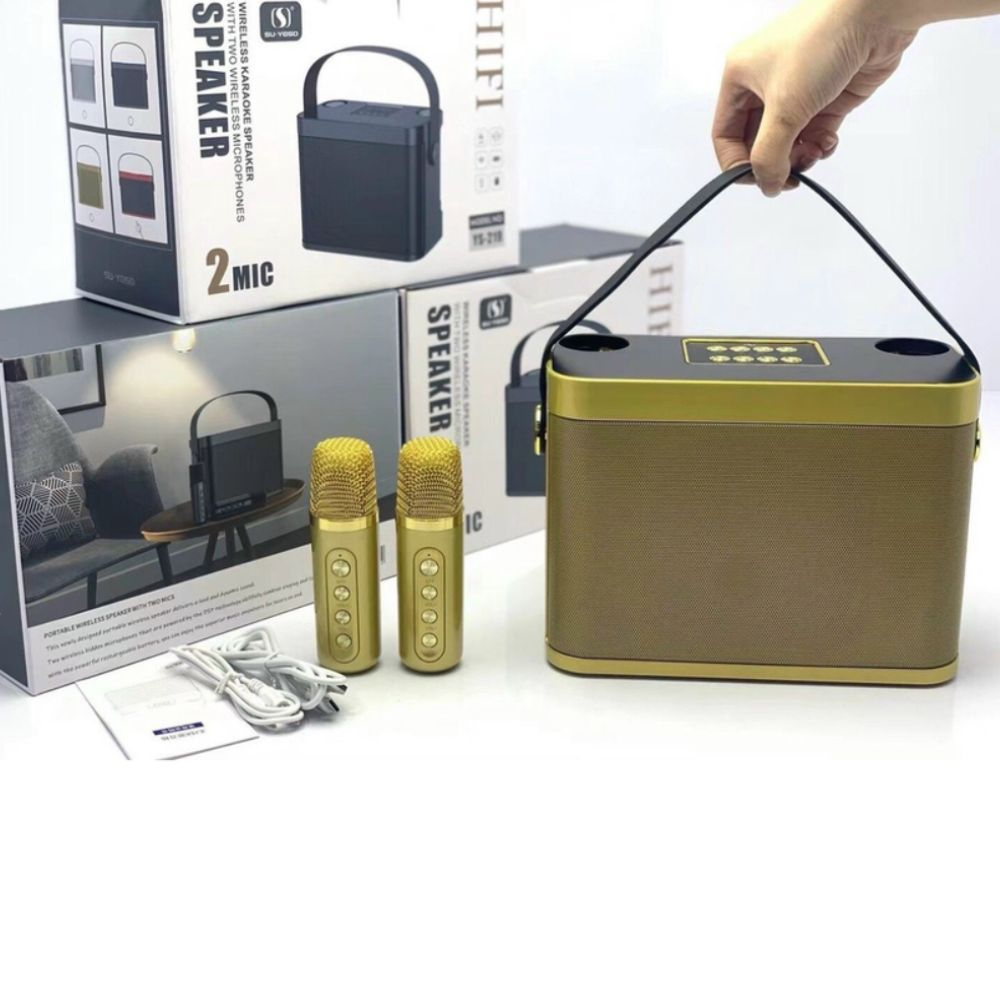 Loa karaoke YS-219, âm thanh sống động, micro hút giọng, bass cực căng, thoả sức làm ca sĩ ngay tại nhà - BH 12 tháng