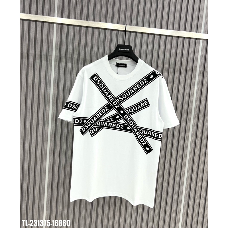 Áo phông nam DSQ chữ in đan chéo Cao Cấp - Áo Thun nam hàng Đẹp #Hot #2023