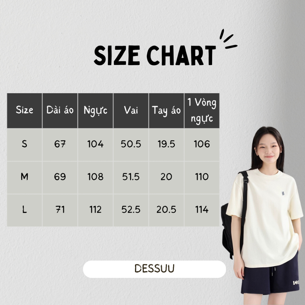 Áo thun Dessuu ngắn tay cổ tròn, áo phông cotton thấm hút mồ hôi đủ size DESSUU DSU_A06
