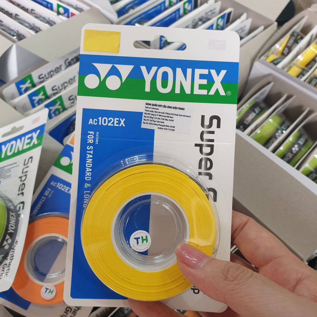 Cuốn cán tennis, cuốn cán cầu lông, cuốn cán yonex chính hãng êm tay hút mồ hôi
