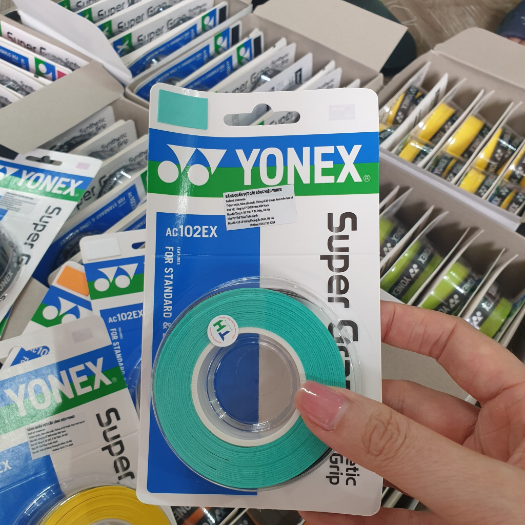 Cuốn cán tennis, cuốn cán cầu lông, cuốn cán yonex chính hãng êm tay hút mồ hôi