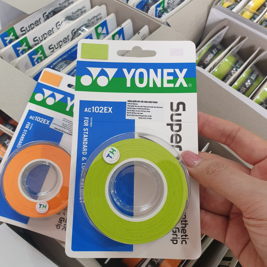 Cuốn cán tennis, cuốn cán cầu lông, cuốn cán yonex chính hãng êm tay hút mồ hôi