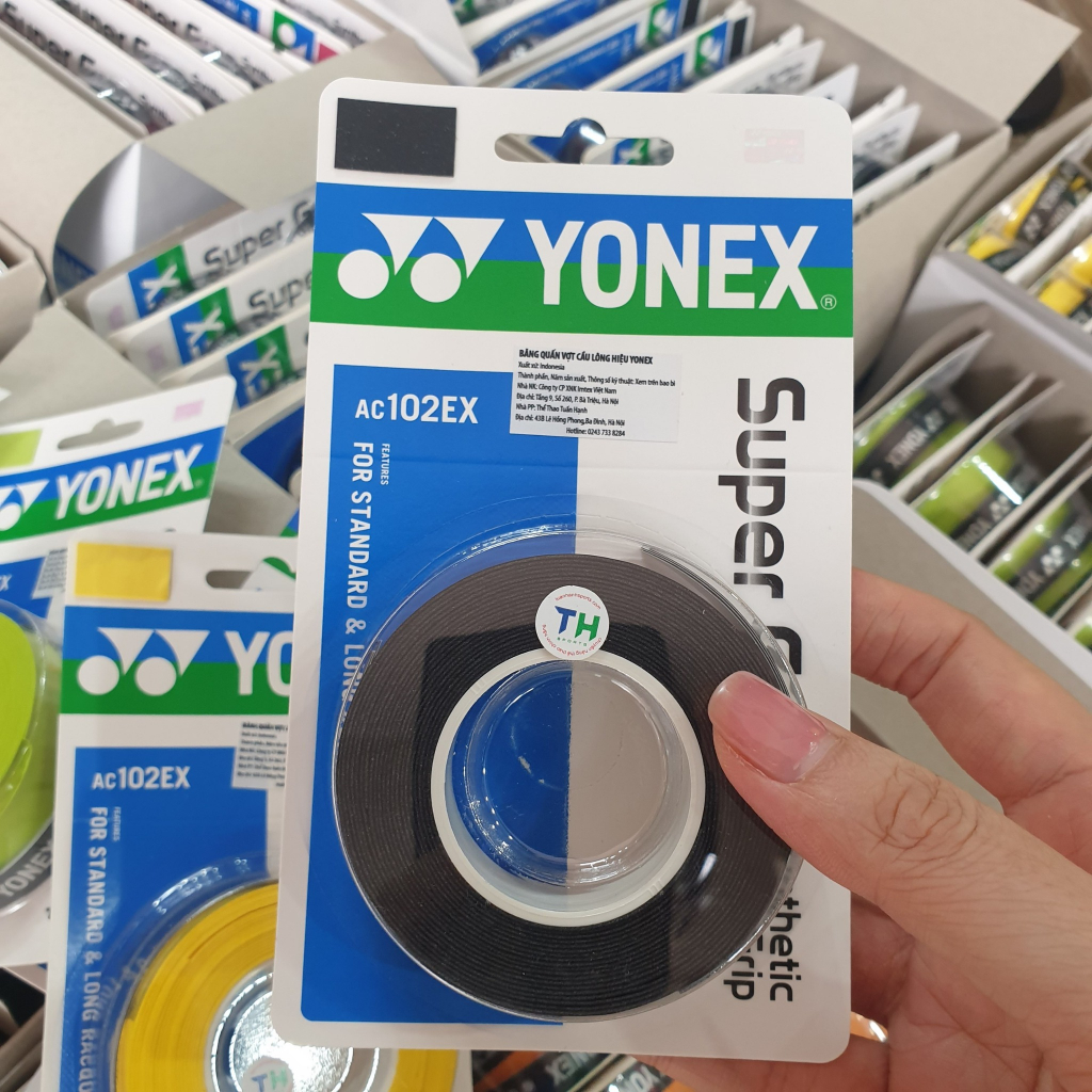 Cuốn cán tennis, cuốn cán cầu lông, cuốn cán yonex chính hãng êm tay hút mồ hôi