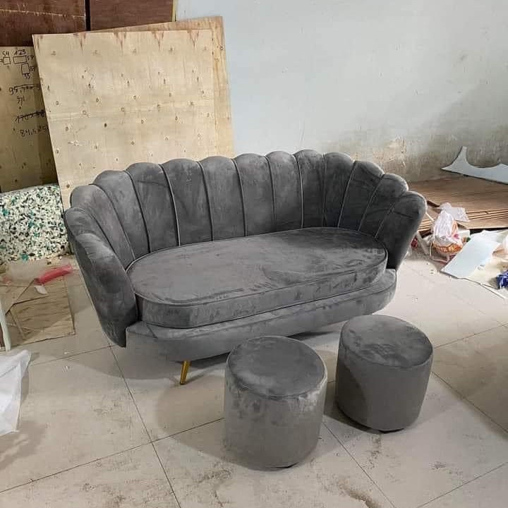 BỘ SOFA SÒ PHÒNG KHÁCH, SOFA PHÒNG NAIL SIÊU XINH - (BỘ GỒM GHẾ + 2 ĐÔN + 2 GỐI) | BigBuy360 - bigbuy360.vn