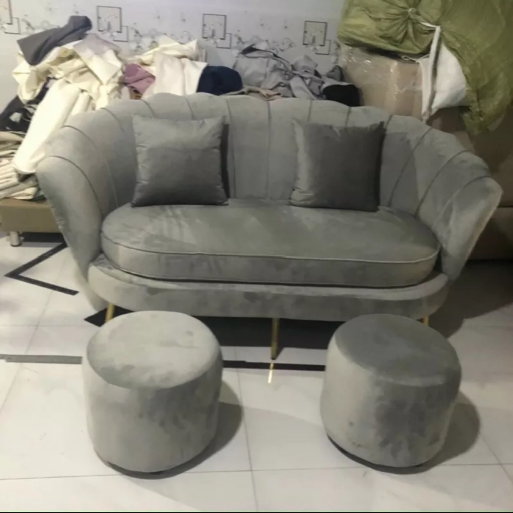 BỘ SOFA SÒ PHÒNG KHÁCH, SOFA PHÒNG NAIL SIÊU XINH - (BỘ GỒM GHẾ + 2 ĐÔN + 2 GỐI) | BigBuy360 - bigbuy360.vn