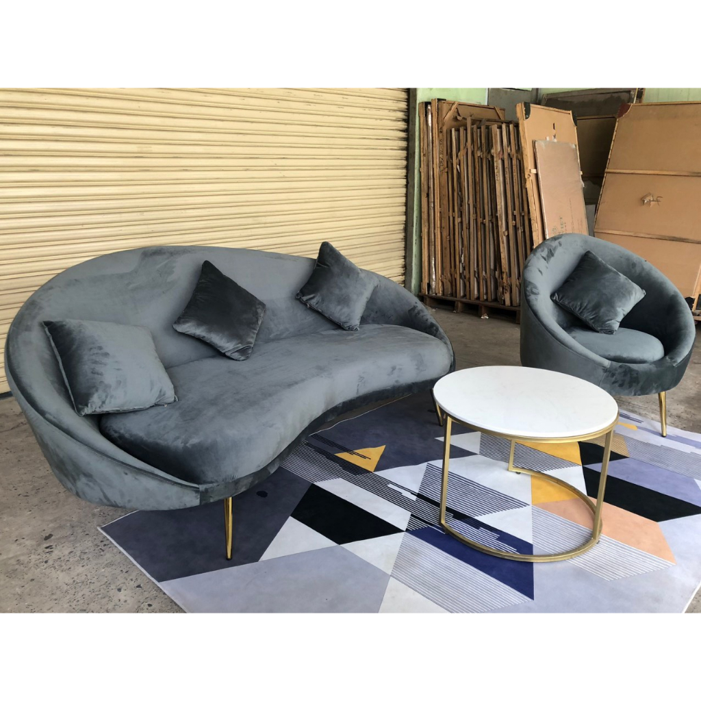 Sofa hạt đậu , sofa nữa vầng trắng ( combo 3 món + khuyễn mãi thêm 3 gối ôm) - BH 12 tháng - thiết kế bên trong NGỌC MAI | BigBuy360 - bigbuy360.vn