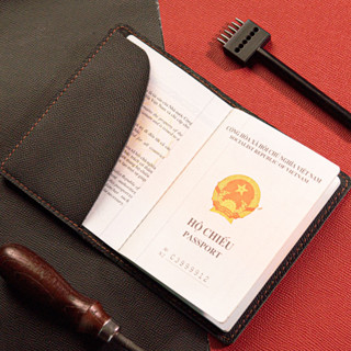  Ví DA Đựng Hộ Chiếu Passport Da Epsom làm thủ công Handmade 