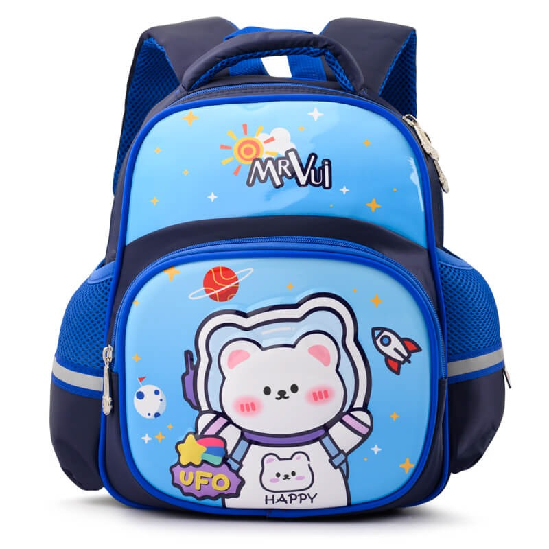 Balo bé trai mẫu giáo mầm non Mr Vui 921 dành cho bé từ 1-5 tuổi hình ảnh dễ thương