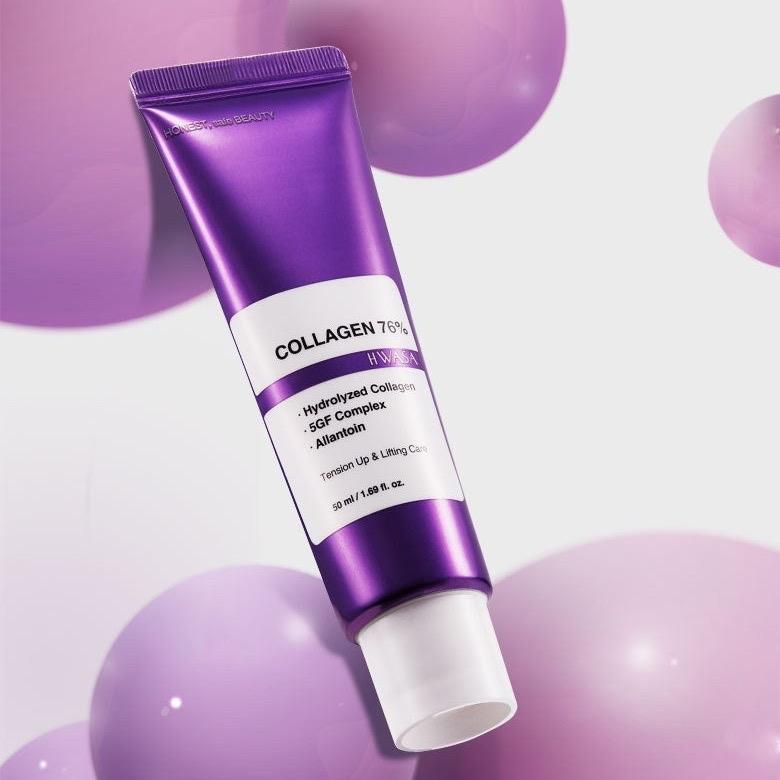 Kem Dưỡng Collagen 76% Căng bóng phục hồi xoá nhăn Hwasa