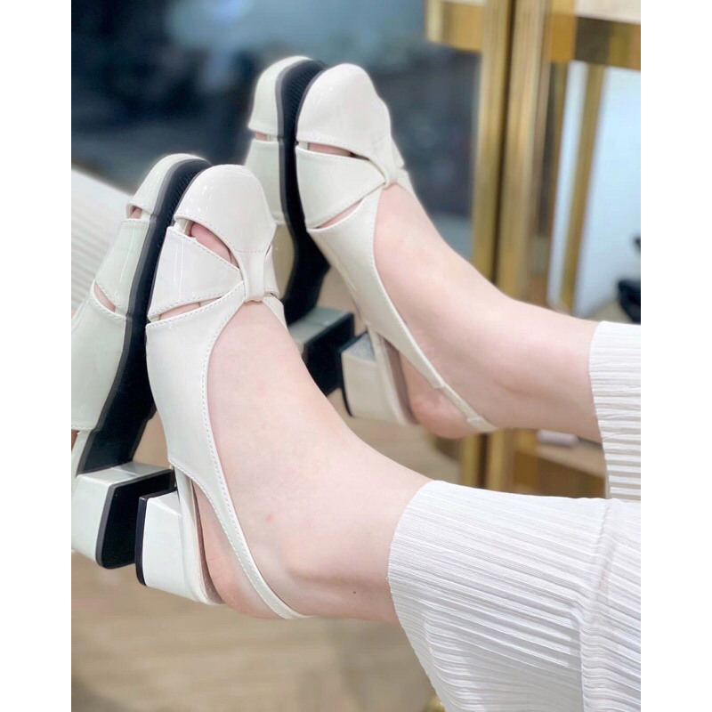 Giày Nữ Slingback Gót Vuông 616-535
