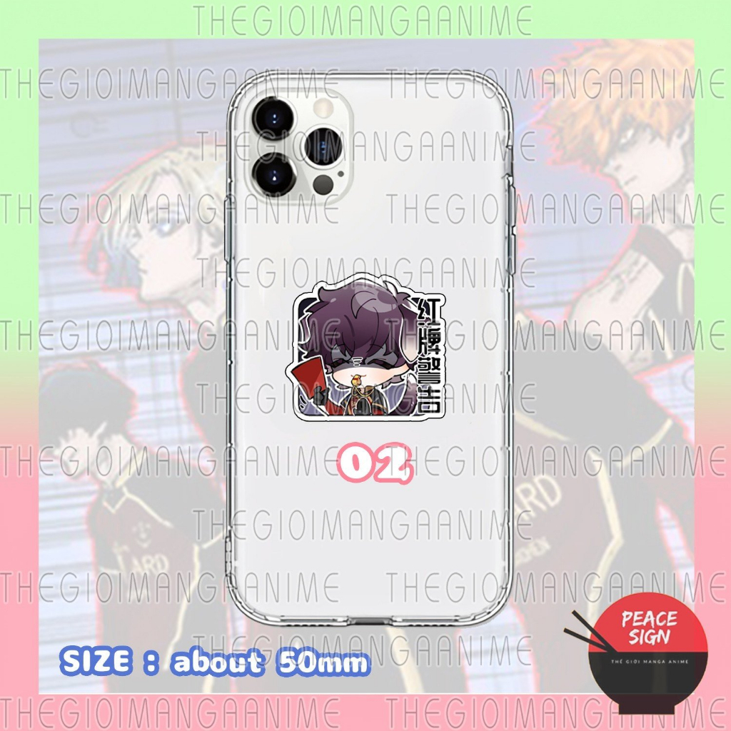 Giá đỡ điện thoại BLUE LOCK ver TAI CHỮ anime chibi tiện lợi xinh xắn phone grip griptok mica acrylic