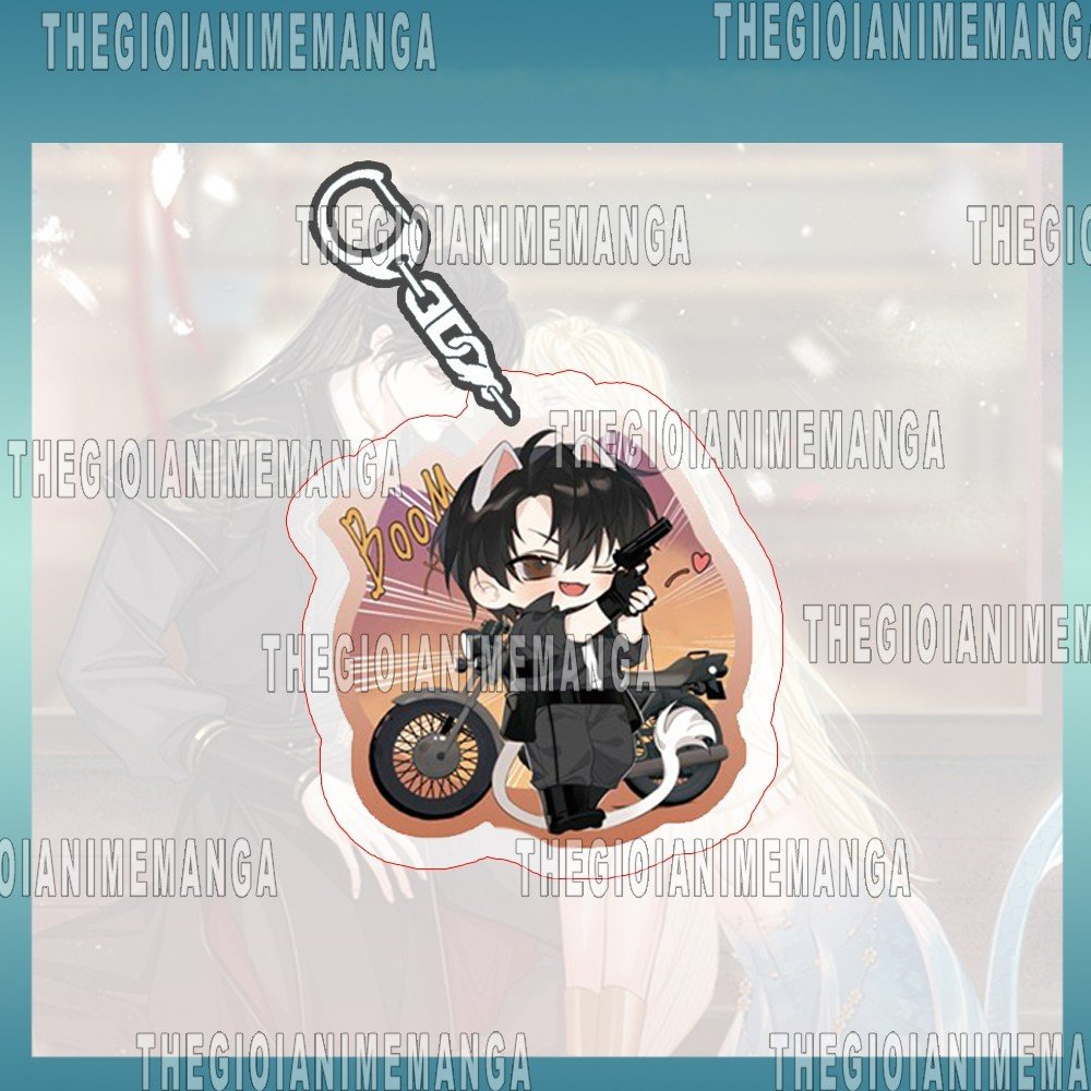 Móc khóa NHÂN NGƯ HÃM LẠC ver treo Bạch Sở Niên Rimbaud BL anime chibi xinh xắn dễ thương