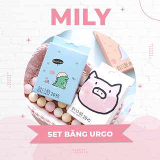 Set Băng Keo Cá Nhân Urgo Hộp 20 Miếng Cute Mily Hình dễ thương
