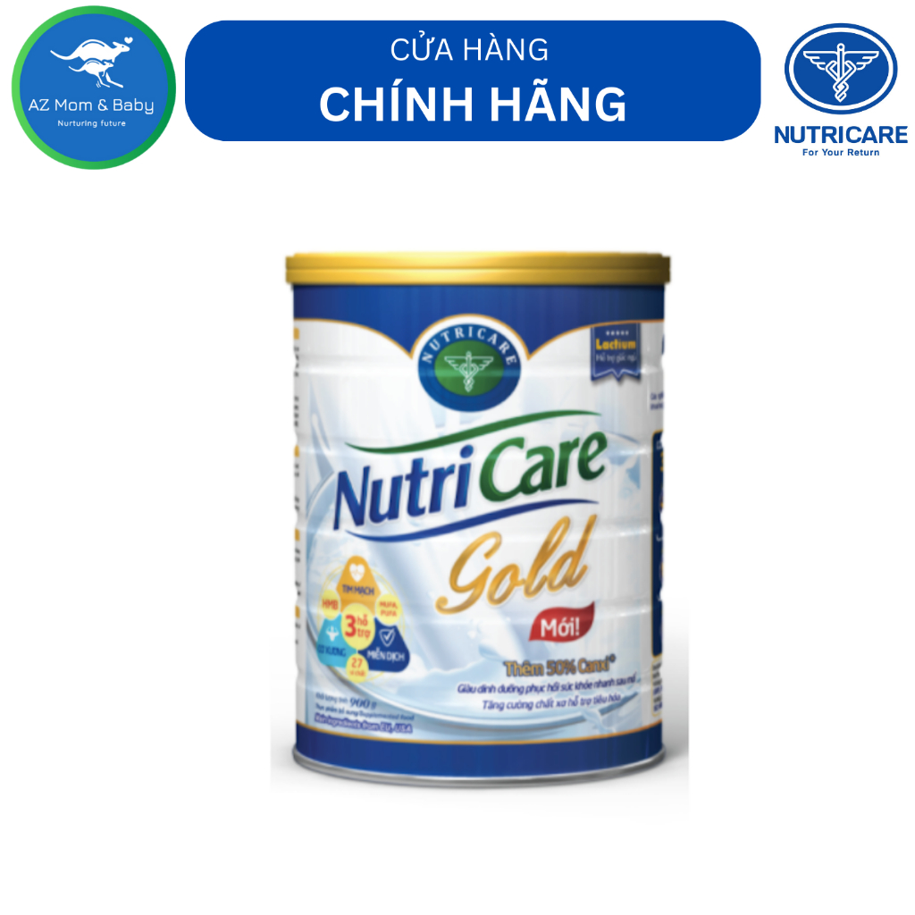 Sữa bột Nutricare Gold Mới phục hồi bồi bổ cơ thể (900g)