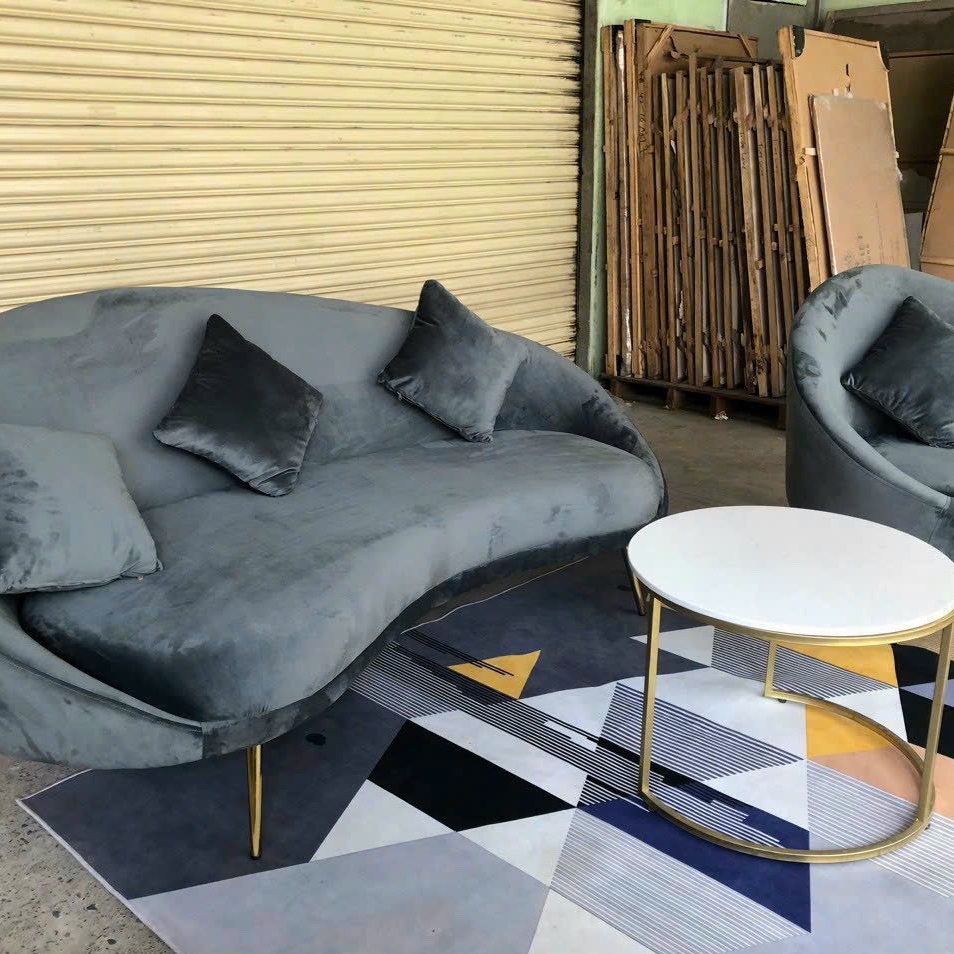 Sofa hạt đậu , sofa nữa vầng trắng ( combo 3 món + khuyễn mãi thêm 3 gối ôm) - BH 12 tháng - thiết kế bên trong NGỌC MAI | BigBuy360 - bigbuy360.vn