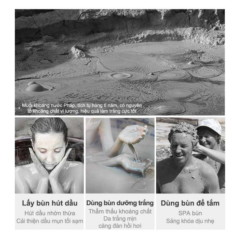 Sữa tắm trắng da toàn thân trắng body cao qúy bùn tẩy tế bào chết da hấp thụ hắc tố nhanh,lưu thơm lâu Unisex