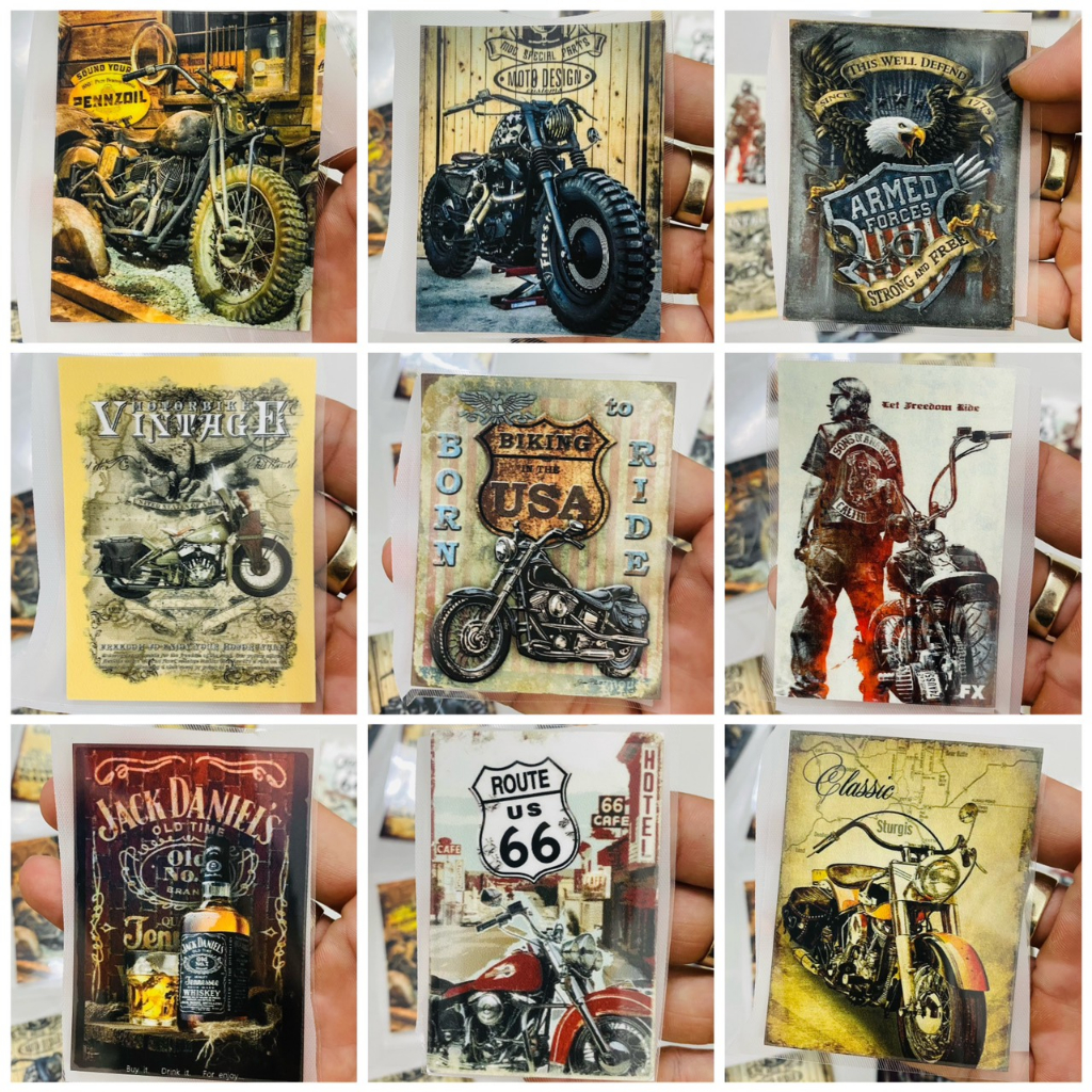 Hình Ủi Nhiệt, Decal Nhiệt KTS - Biker 7 Classic - Poseidon.est2019