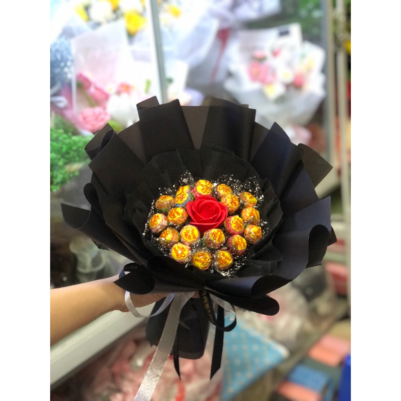 Bó hoa k e o mút mix hoa 20c NT131021