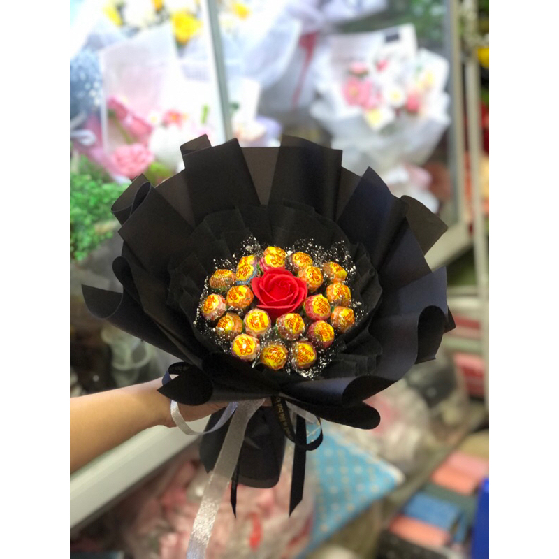 Bó hoa k e o mút mix hoa 20c NT131021