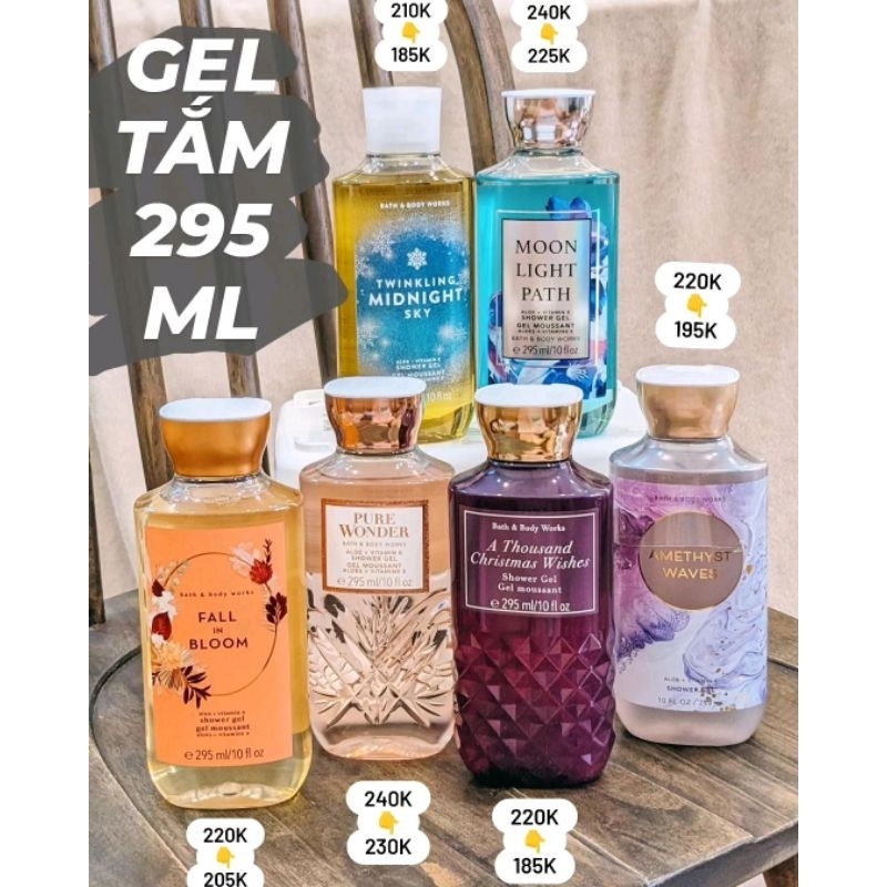 LINK 1: 50 mùi 🛀 Shower Gel 🧖 Dầu tắm dạng gel 295ml chính hãng Bath & Body Works