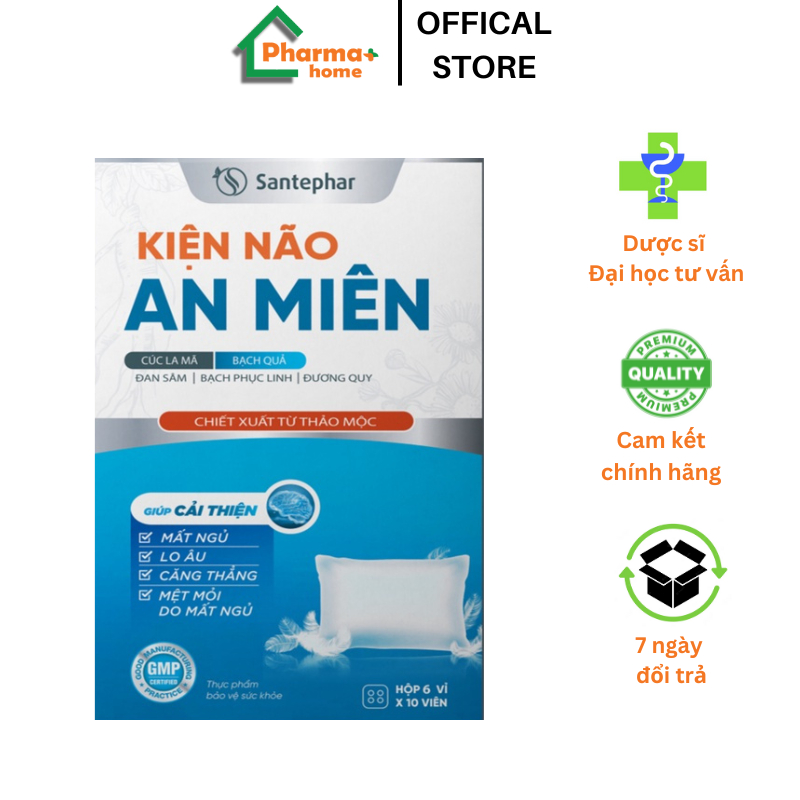 Kiện não an miên - Cải thiện giấc ngủ, giảm lo âu căng thẳng, 60 viên