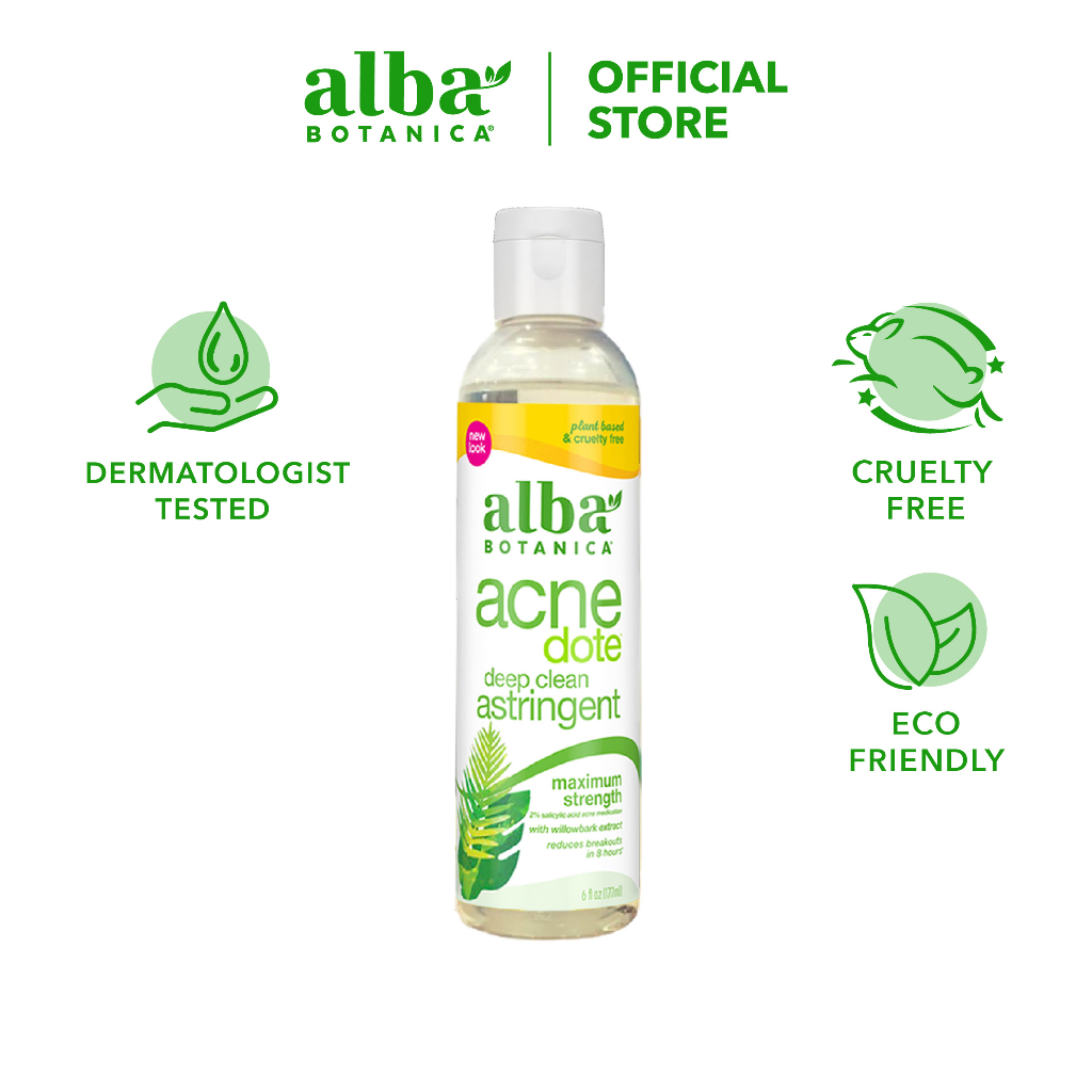 [Mua 1 Tặng 1] Dung dịch làm sạch sâu cho da mụn ALBA BOTANICA ACNEDOTE DEEP CLEAN ASTRINGENT 177ml