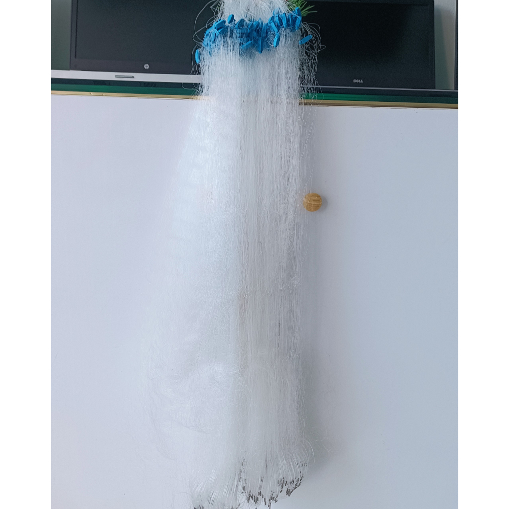 Lưới bén đánh cá 3 màn cước trắng then 2(4p) then 3 (6p) then 4 (8p)