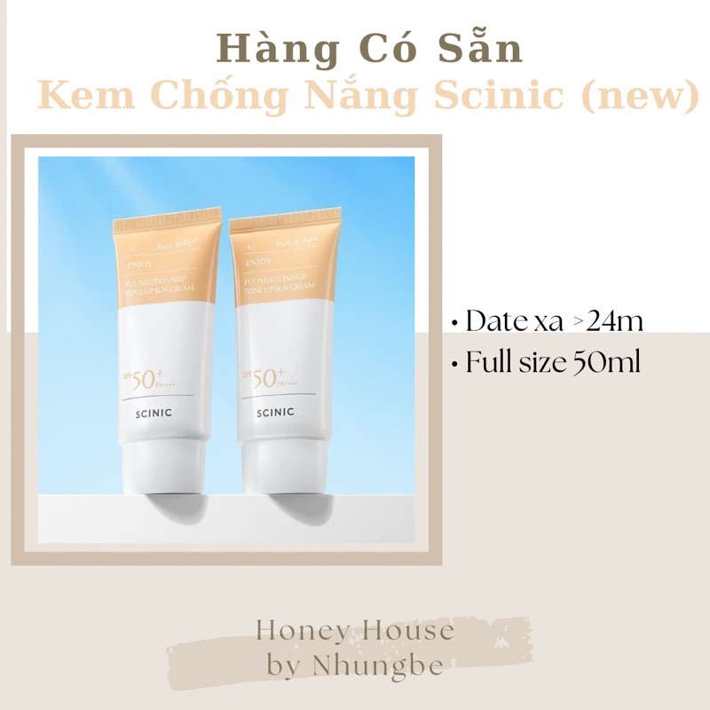 KEM CHỐNG NẮNG SCINIC TONE UP SUN CREAM BẢN MỚI NHẤT