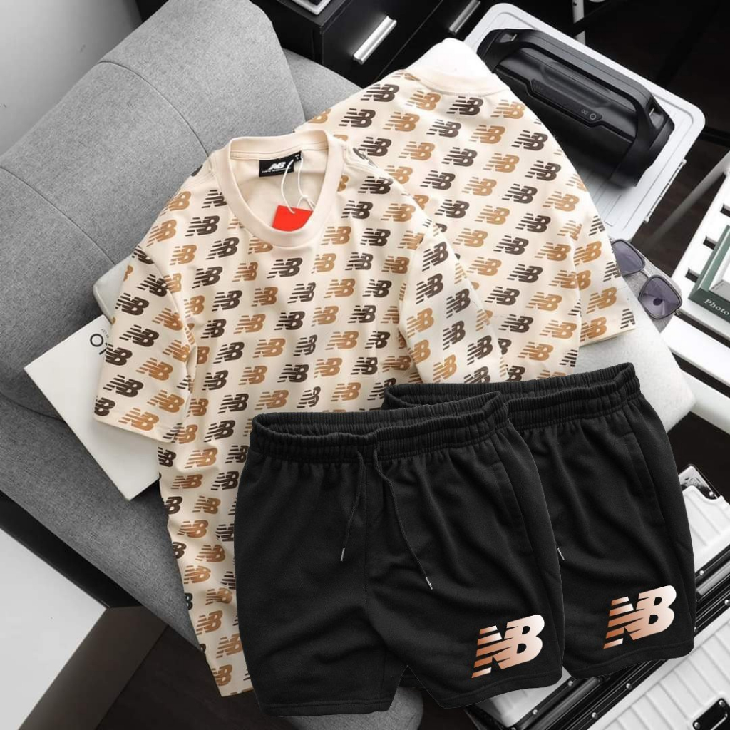 Set bộ quần áo cotton bigsize nam in hình toàn thân thời trang cỡ đại 140kg