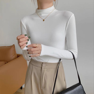 Áo giữ nhiệt thun dài tay 3 phân chất nỉ hàn trơn cao cấp, áo thun dành cho nữ giữ ấm co giãn Dailyme AGN01