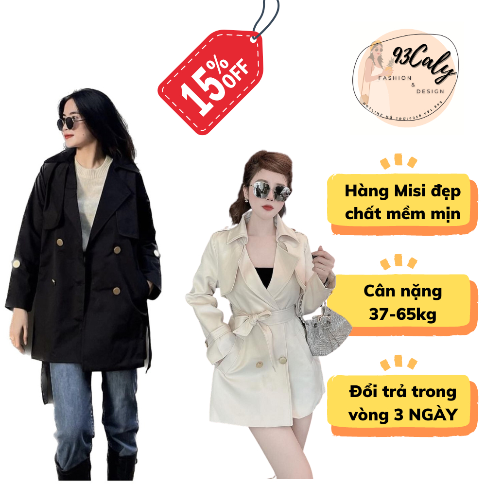 Áo khoác Mangto Nữ áo khoác sang chảnh loại1, khoác tôn dáng thắt eo Hàn Quốc, khoác mỏng mùa thu HOT2023