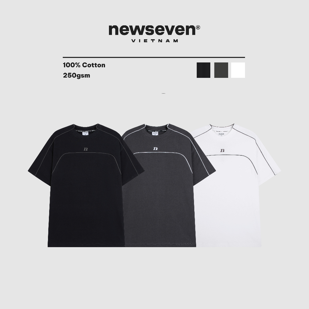 [ PHẠM THOẠI x NEWSEVEN ] Áo Thun NEWSEVEN Line N Tee AT.214
