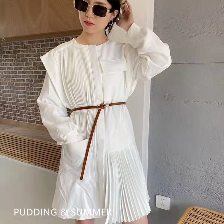 Đai váy, thắt lưng nữ bản nhỏ belt mặt giọt nước thời trang cho nữ