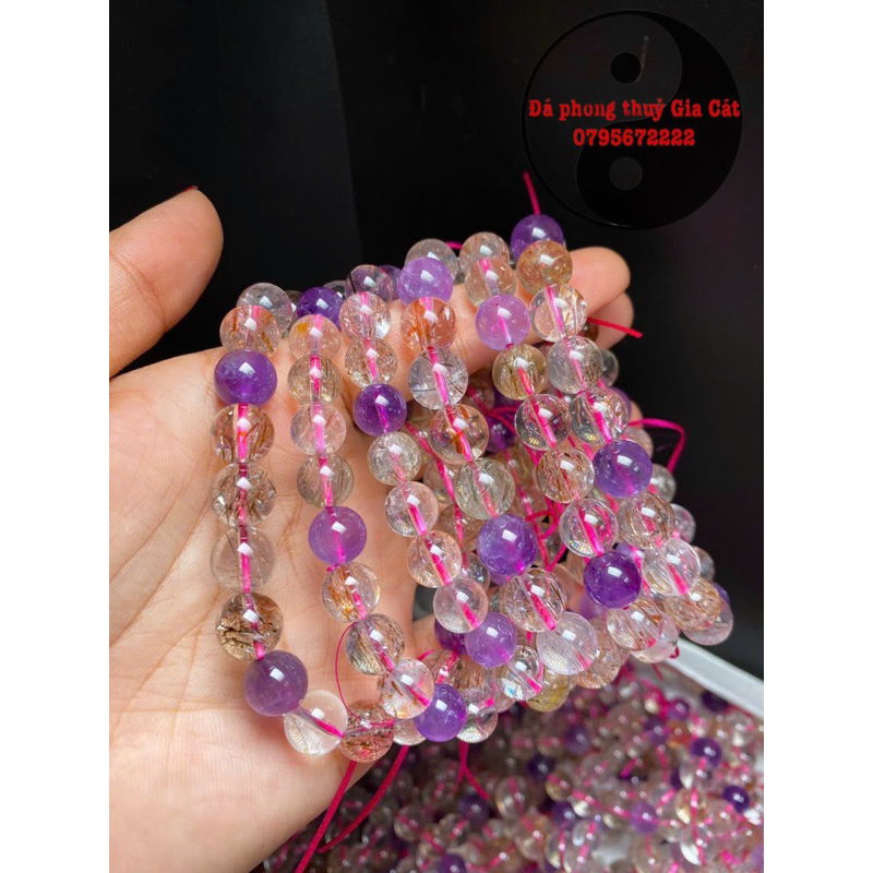 Vòng tay đá superseven vòng đá s7 siêu đẹp 5a kiểm định