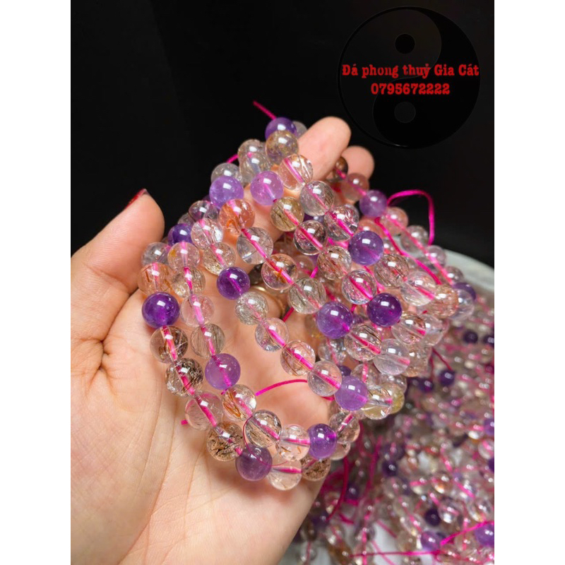 Vòng tay đá superseven vòng đá s7 siêu đẹp 5a kiểm định