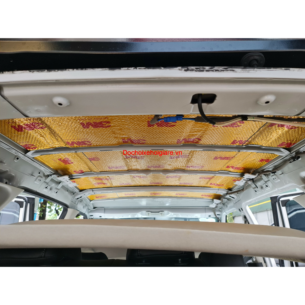 TẤM CÁCH ÂM Ô TÔ 3M VÀNG 2 LỚP. KT 800x470x3mm. Nặng 1600g. Keo Butyl nguyên chất, không mùi, chống cháy, chống nước