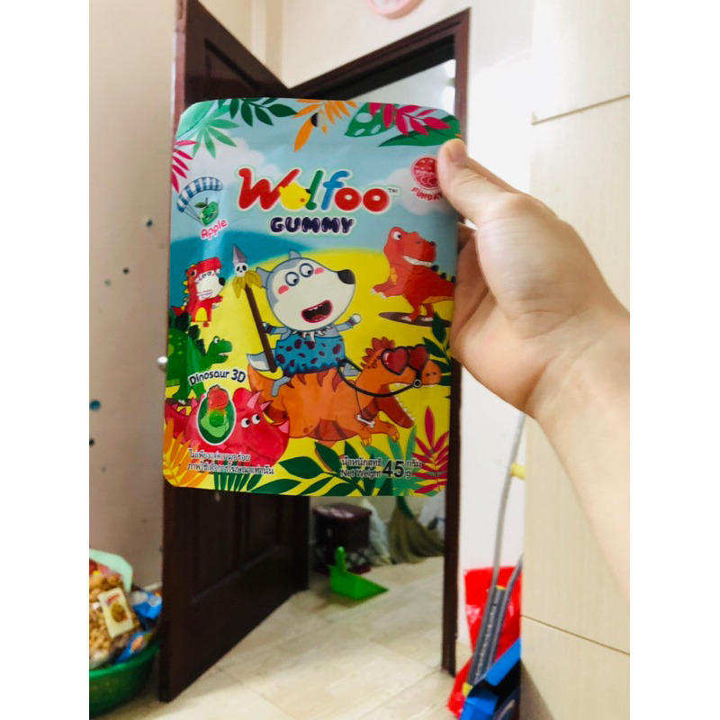 Kẹo dẻo khủng long Wolfoo hãng VID 22k/ 1 gói 45gr
