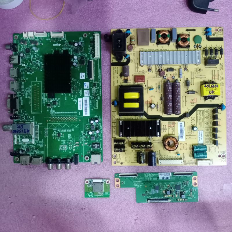 bo mạch tivi Toshiba 49L5650,bo xử lý,bo khiển,bo nguồn,main chính, chủ,Tcon,wifi+bo mắt