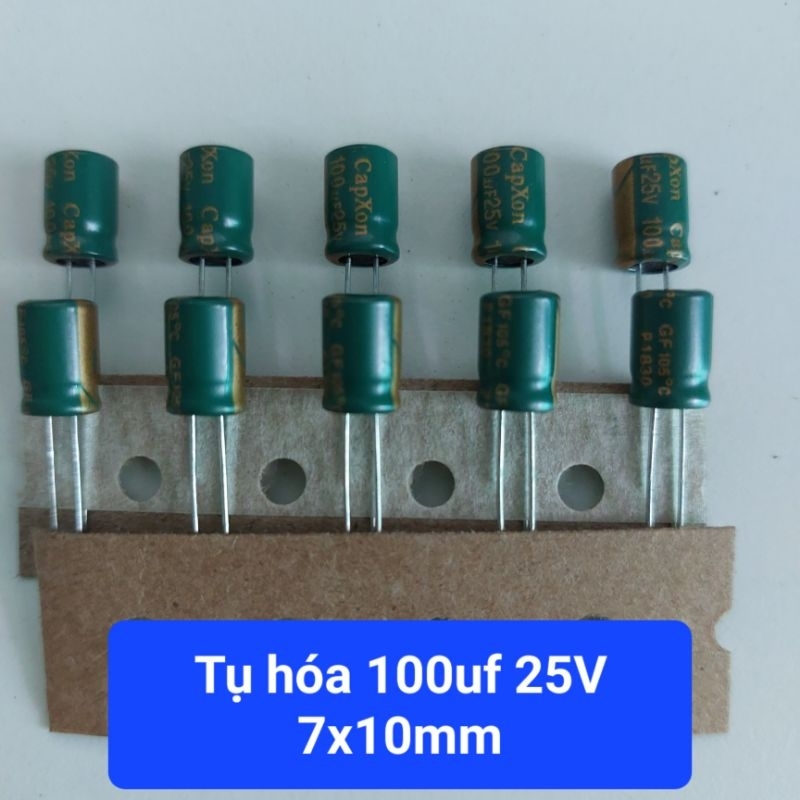 Set 10 tụ hóa 100uf 25V
