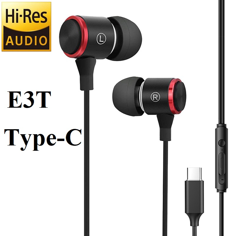 Tai nghe siêu trầm Extra Bass E3 JZG SHARK có MIC kèm hộp đựng thời trang