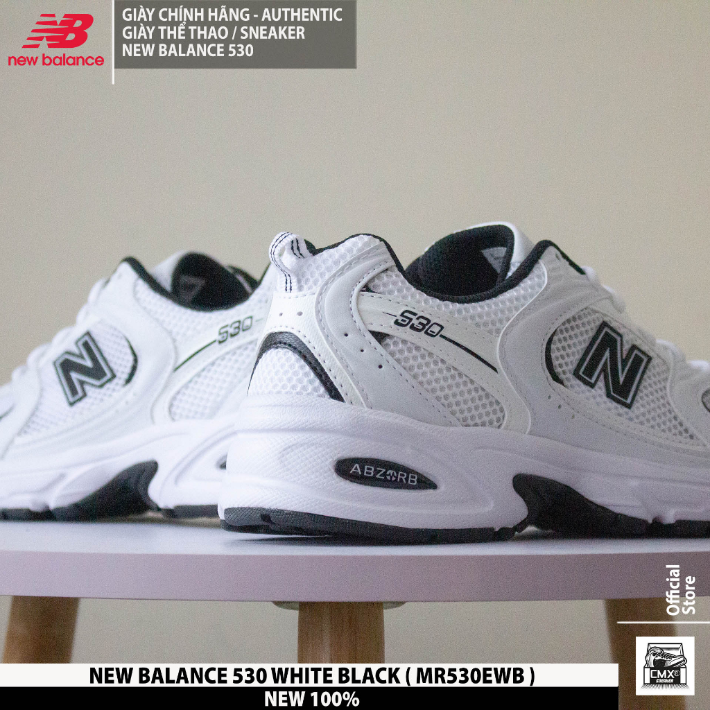 😘  Giày New Balance 530 Panda  - HÀNG CHÍNH HÃNG 100%