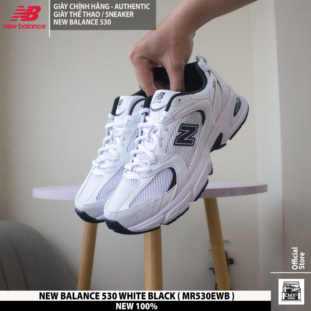 😘  Giày New Balance 530 Panda  - HÀNG CHÍNH HÃNG 100%
