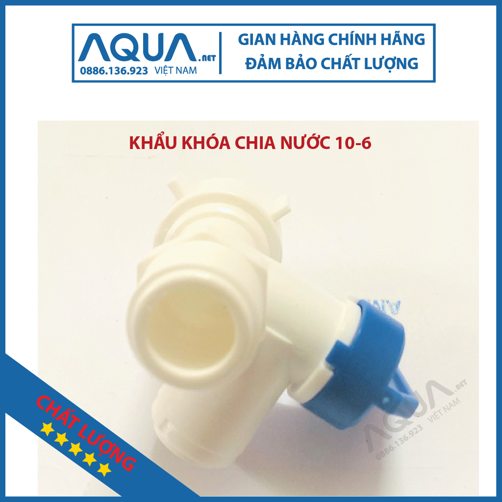 Van, khẩu khóa nhựa, khóa nước cấp đầu vào, khóa chia nước dùng cho máy lọc nước RO gia đình